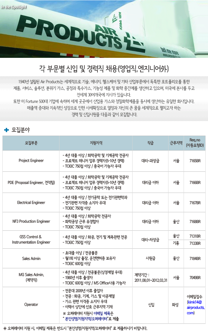 에어프로덕츠코리아(주) 이미지