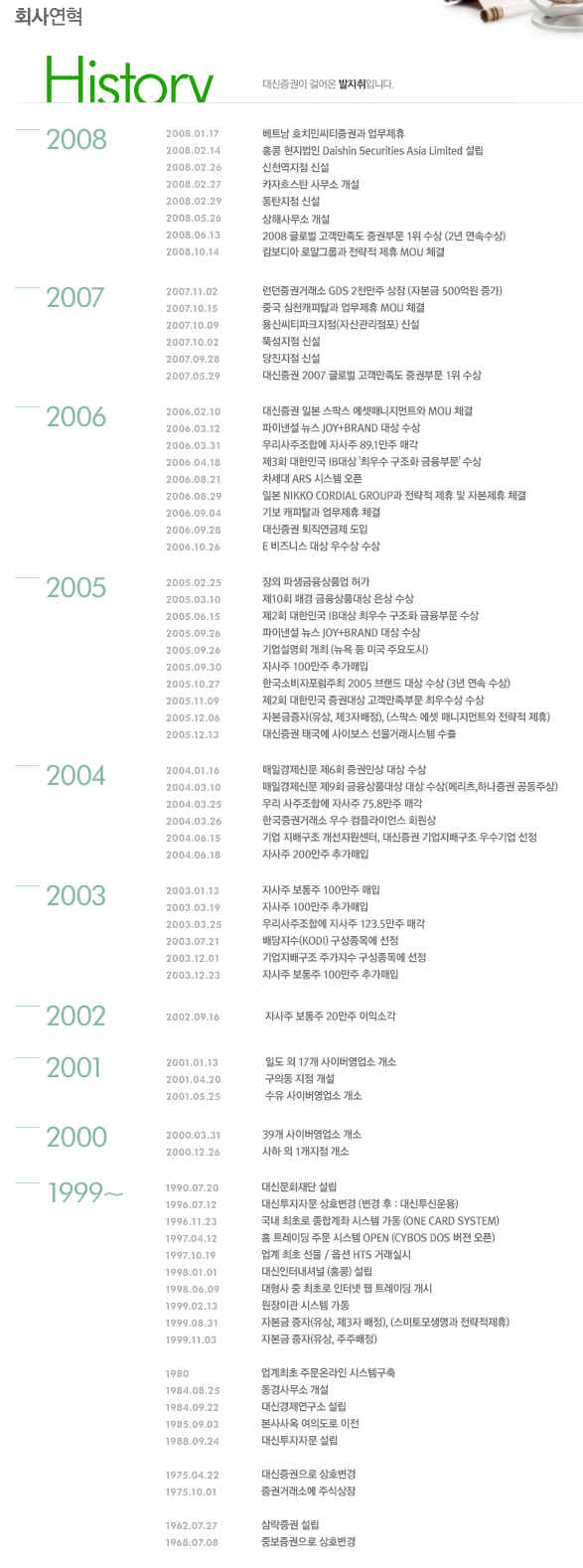 2026년 대신증권 채용 기업정보 | 인크루트